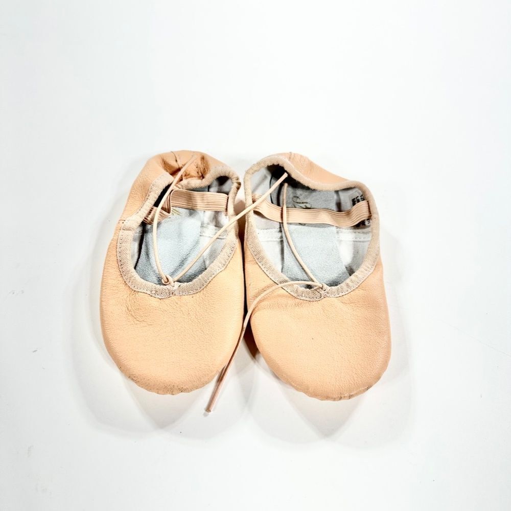 Stella Pink leather ballet slippers 12